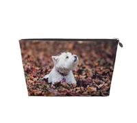 Westie Bokeh West Highland White Terrier Perros, Bolsa de artículos de tocador Bolsa de Maquillaje Bolsa de cosméticos Bolsa de artículos de tocador de Viaje portátil