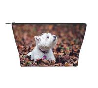 Westie Bokeh West Highland White Terrier Perros, Bolsa de artículos de tocador Bolsa de Maquillaje Bolsa de cosméticos Bolsa de artículos de tocador de Viaje portátil