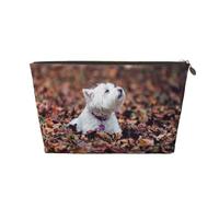 Westie Bokeh West Highland White Terrier Perros, Bolsa de Maquillaje Bolsa de cosméticos Bolsa de artículos de tocador de Viaje portátil Bolsa de artículos de tocador