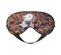 Westie Bokeh West Highland White Terrier Perros, Cubreojos completos Antifaz bloqueador de luz Antifaz para dormir Antifaz suave con los ojos vendados Noche