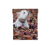 Westie Bokeh West Highland White Terrier Perros, Squeeze Top Wallet Bolsa de Almacenamiento para Mujer Monedero pequeño Bolsa de Cambio