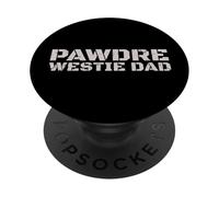 Westie Dad Dog Lover West Highland Terrier PopSockets PopGrip Adhesivo