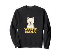 Westie Mama West Highland White Terrier Obra De Arte Westie Blanco Sudadera