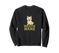 Westie Mama West Highland White Terrier Obra De Arte Westie Blanco Sudadera