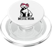 Westie Mom West Highland Terrier Mamá Divertido PopSockets PopGrip para MagSafe