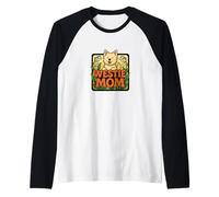 Westie Mom West Highland White Terrier Obra De Arte Blanco Westie Camiseta Manga Raglan