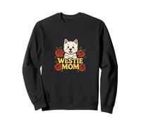 Westie Mom West Highland White Terrier Obra De Arte Blanco Westie Sudadera