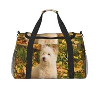 Westie Otoño West Highland White Terrier Perros,Bolsas Deportivas, Bolsos de Viaje Deportivos Cruzados de Mano, Bolsas de Viaje de Gran Capacidad para Mujeres y Hombres.