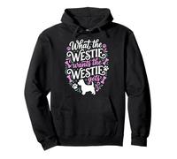 Westie Quiere Westie obtiene Perro Divertido mamá papá Sudadera con Capucha