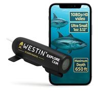Westin Cámara de exploración subacuática de 28 g, Accesorios de Pesca para Pesca de Carpas, cámara de Sendero con Full HD 1080p, Resistente al Agua 200 m, Colores Vibrantes, batería de 1 Hora y 25