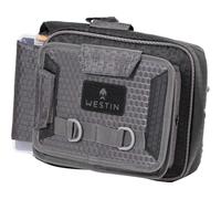 Westin W4 Quick Bag 2 Boxes Small Titanium Black - Bolsa de pesca para señuelos artificiales, caja de señuelos, bolsa para señuelos artificiales, bolsa de señuelos para pesca con spinning