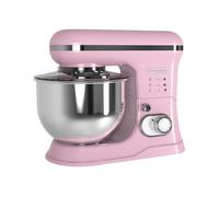 Westinghouse Batidora de pie Retro - 1200W - Tazón de cocina 5L - Robot de cocina - Batidora de cocina - Procesador de alimentos - Rosa
