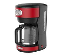 Westinghouse Cafetera Retro - Café de Filtro - Filtro reutilizable - 1,25 l - 10 tazas - 1000 W - Rojo