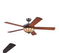 Westinghouse Comet T: ventilador con lámpara Tiffany