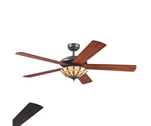 Westinghouse Comet T: ventilador con lámpara Tiffany