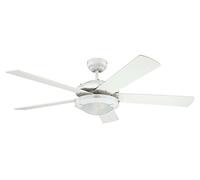 Westinghouse Comet Ventilador de Techo E14, 40 W, Blanco, 132x38cm