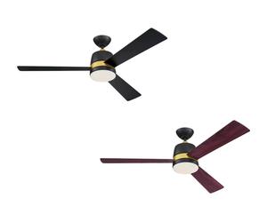 Westinghouse Deckenventilator Tristan Schwarz 132 cm Mit Licht Fernbedienung