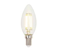 Westinghouse iluminación 5712940 Bombilla LED de filamento transparente regulable C35 de 4,2 W (equivalente a 40 W), casquillo E14
