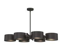 Westinghouse iluminación 63688 Lámpara de araña para interiores Zaro de seis brazos, acabado en hierro