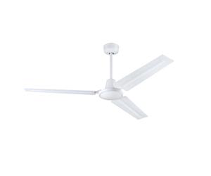 Westinghouse iluminación 7316740 Ventilador de techo tradicional para interiores Industrial con mando a distancia, 142 cm, blanco mate, motor CC