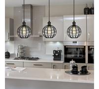 Westinghouse Lámpara de Techo Colgante de 1 Luz E27, Negro mate