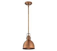 Westinghouse Lámpara de Techo Colgante de 1 Luz E27, Washed copper