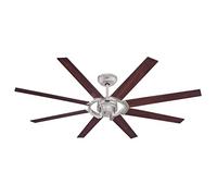Westinghouse Lighting 72173 Ventilador de techo Stoneford para interior níquel brillante, 178 cm, motor CC, control remoto incluido