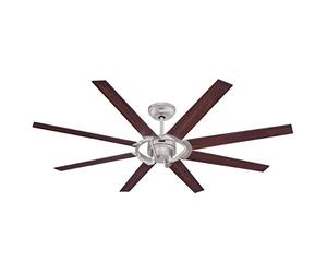 Westinghouse Lighting 72173 Ventilador de techo Stoneford para interior níquel brillante, 178 cm, motor CC, control remoto incluido