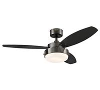 Westinghouse Lighting Alloy Ventilador de Techo R7s, 80 W, Gun Metal