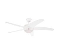 Westinghouse Lighting Bendan Ventilador de Techo, Metal, Aspas Blancas, 132 x 36 cm
