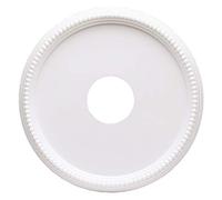 Westinghouse Lighting Finish Ceiling Medallion 77733 Rosetón para techo con acabado blanco y borde de cuentas 40 cm, 40,00 cm