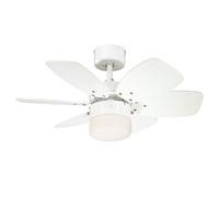 Westinghouse Lighting Flora Royale Ventilador de Techo E27, Blanco