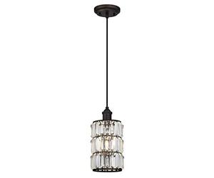 Westinghouse Lighting One-Light Indoor Pendant Lámpara de Techo, Bronce aceitado