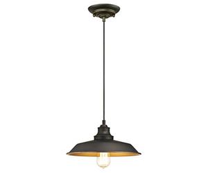 Westinghouse One-Light Indoor Pendant, Bronce Aceitado Lámpara de techo colgante con 1 luz