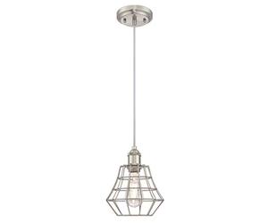 Westinghouse One-Light Indoor Pendant Techo, Lámpara colgante en negro mate + Bombilla LED, 155 cm