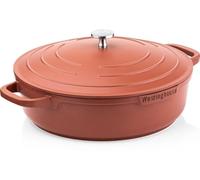Westinghouse PERFORMANCE SERIES WCCC0095L32OR - Sartén para servir (32 cm, apta para todo tipo de fogones y horno, incluye soporte), color rojo