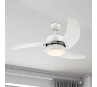 Westinghouse Simone ventilador, LED, blanco