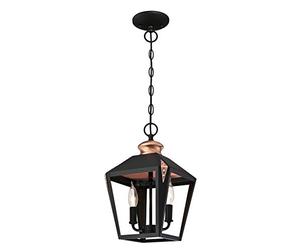 Westinghouse Two-Light Indoor Pendant Lámpara de Techo, Negro Mate