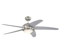 Westinghouse Ventilador Con LED Lámpara y Mando a Distancia Bendan Plata Mate [EEK: F]