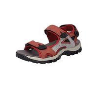 Westland Mujer Sandalias clásicas Avora 02, señora Sandalias,Ancho G (Normal),Zapato de Verano,Sandalia de Velcro,Rojo (Rot-Kombi),38 EU / 5 UK