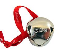 Westman Works Believe - Adorno de Campana de Trineo para Navidad en Cinta con Bolsa de Regalo