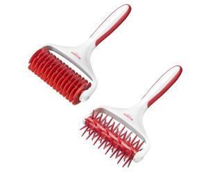 Westmark 1 rodillo de rejilla de 19,5 cm + 1 punzón, 20 cm, plástico, blanco/rojo, 321822E6