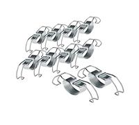 Westmark 10 Clips universales para cerrar tarros de conserva, Acero, Plateado, 40502251