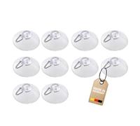 Westmark 10 ventosas, ø 2 cm, redondas, plástico/metal, transparente/plata, 531822E1