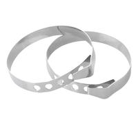 Westmark 10232280 - Anillos para cocinar, Acero Inoxidable, Plata, 5,5 x 5,2 x 0,9 cm, 6 Unidades