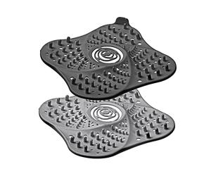 Westmark 2 coladores de desagüe para Cocina y baño, Extra Grande, plástico, Antracita, 52332270