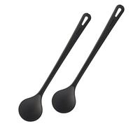 Westmark 2 cucharas para Mezclar/cocinar, Resistentes al Calor hasta 270°C, Longitud 30,2 cm, Gentle Plus, Negro, 288422E5