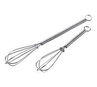 Westmark 2 Mini Varillas batidoras, Acero inoxidable 18/8, 15 y 20 cm de longitud, Plata, 12472270