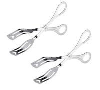 Westmark 2 Pinzas para repostería - Pinzas versátiles para servir de forma higiénica productos horneados y otros alimentos, ideales para bufés, 19,8 cm, acero inoxidable 18/8