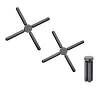 Westmark 2 salvamantele plegables - prácticos salvamanteles para colocar ollas y cuencos calientes en el camping o en casa - Ø 22 cm de silicona